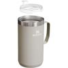 imageStanley StayHot Camp Mug 24 oz  Press Fit Drink Through Lid  Cup for Coffee Tea and Drinks  Insulated Stainless Steel Coffee Mug  BPAFree  Hammertone SilverAsh 20