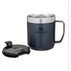 imageStanley StayHot Camp Mug 24 oz  Press Fit Drink Through Lid  Cup for Coffee Tea and Drinks  Insulated Stainless Steel Coffee Mug  BPAFree  Hammertone SilverNightfall