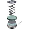 imageStanley Wildfare Core 12Piece Stainless Steel Fry Pan Cook Set  1 qt Fry Pan with Fold ampamp Lock Handle  Plates Utensils Spatula  Camping Essentials for Your Camp Kitchen  BPAFree1 QT