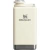 imageStanley Adventure PreParty Flask 8 oz  Leakproof Hip Flask  Hinge Connected Never Lose Cap  Insulated Stainless Steel Liquor Container  BPAFree  Hammertone GreenCream Gloss