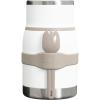 imageStanley Adventure ToGo Food Jar and Spork 24 oz  Vacuum Insulated Thermos Food Container  Wide Mouth Screw On Lid  Packable for Travel  Stainless Steel with Leakproof Lid  BPAFree  Chili RedFrost