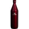 imageStanley All Day Slim Bottle 34 oz  Twist off Lid with Leakproof Seal  Slim Design for Travel and Gym  Insulated Stainless Steel Water Bottle  BPAFree  Garnet Shine