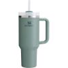 imageStanley Quencher H20 Tumbler with Straw 40 oz  Flowstate 3Position Lid  Cup Holder Compatible for Travel  Insulated Stainless Steel Cup  BPAFree  Shale