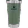 imageStanley StayChill Beer Pint 16 oz  Wide Mouth Lid  Builtin Bottle Opener  Beer Tumbler Cup  Insulated Stainless Steel Pint Glass  BPAFree  Rose Quartz GlowHammertone Green