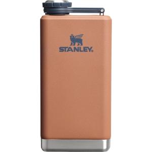 imageStanley Adventure PreParty Flask 8 oz  Leakproof Hip Flask  Hinge Connected Never Lose Cap  Insulated Stainless Steel Liquor Container  BPAFree  Hammertone GreenToast