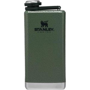 imageStanley Adventure PreParty Flask 8 oz  Leakproof Hip Flask  Hinge Connected Never Lose Cap  Insulated Stainless Steel Liquor Container  BPAFree  Hammertone GreenHammertone Green