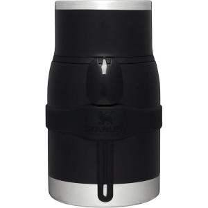 imageStanley Adventure ToGo Food Jar and Spork 24 oz  Vacuum Insulated Thermos Food Container  Wide Mouth Screw On Lid  Packable for Travel  Stainless Steel with Leakproof Lid  BPAFree  Chili RedBlack Glow