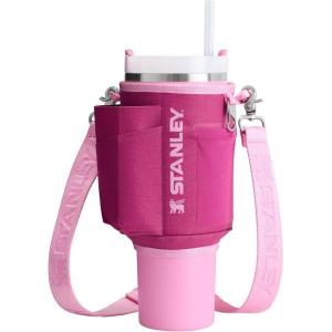 imageStanley All Day Quencher Carry All for 40 oz Tumbler with Handle  Crossbody Bag with Phone Holder Pocket Card Sleeve ampamp Detachable Strap  Water Bottle Carrier Bag  BPAFree  Rose QuartzFuchsia