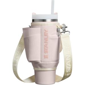 imageStanley All Day Quencher Carry All for 40 oz Tumbler with Handle  Crossbody Bag with Phone Holder Pocket Card Sleeve ampamp Detachable Strap  Water Bottle Carrier Bag  BPAFree  Rose QuartzRose Quartz