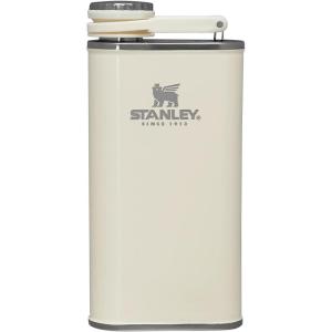 imageStanley Classic Easy Fill Wide Mouth Flask 8 oz  Leakproof Hip Flask  Hinge Connected Never Lose Cap  Insulated Stainless Steel Liquor Container  BPAFree  Wisteria ShineCream Gloss
