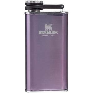 imageStanley Classic Easy Fill Wide Mouth Flask 8 oz  Leakproof Hip Flask  Hinge Connected Never Lose Cap  Insulated Stainless Steel Liquor Container  BPAFree  Wisteria ShineWisteria Shine