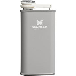 imageStanley Classic Easy Fill Wide Mouth Flask 8 oz  Leakproof Hip Flask  Hinge Connected Never Lose Cap  Insulated Stainless Steel Liquor Container  BPAFree  Wisteria ShineAsh