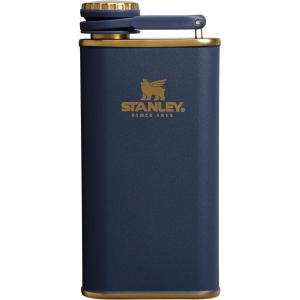 imageStanley Classic Easy Fill Wide Mouth Flask 8 oz  Leakproof Hip Flask  Hinge Connected Never Lose Cap  Insulated Stainless Steel Liquor Container  BPAFree  Wisteria ShineTwilight