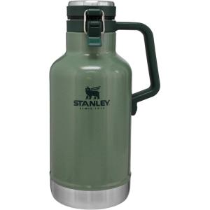 imageStanley Classic EasyPour Growler 64 oz  Keeps Beer Cold or Coffee Hot  Leakproof Steel Lined Lid and Easy to Carry Handle  Insulated Stainless Steel  BPAFree  AshGreen