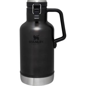 imageStanley Classic EasyPour Growler 64 oz  Keeps Beer Cold or Coffee Hot  Leakproof Steel Lined Lid and Easy to Carry Handle  Insulated Stainless Steel  BPAFree  AshCharcoal Glow