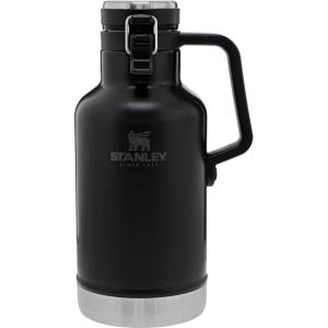 imageStanley Classic EasyPour Growler 64 oz  Keeps Beer Cold or Coffee Hot  Leakproof Steel Lined Lid and Easy to Carry Handle  Insulated Stainless Steel  BPAFree  AshMatte Black