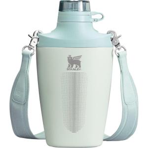 imageStanley Cross Bottle 23 oz  Travel Water Bottle with Jacquard Strap  Leakproof Tritan Lid with Removable Straw  Insulated Stainless Steel  BPAFree  Dried PineMist