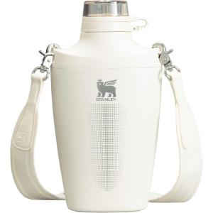 imageStanley Cross Bottle 23 oz  Travel Water Bottle with Jacquard Strap  Leakproof Tritan Lid with Removable Straw  Insulated Stainless Steel  BPAFree  Dried PineCream
