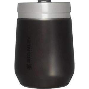 imageStanley GO Everyday Wine Tumbler 10 oz  Press Fit Drink Through Lid  Beverage Coffee and Cocktail Cup  Insulated Stainless Steel Wine Glass  BPAFree  PolarCharcoal Glow