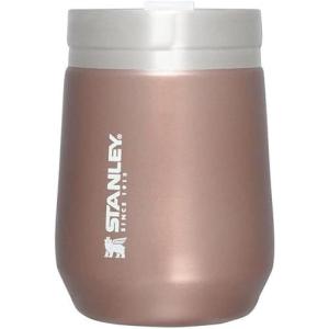 imageStanley GO Everyday Wine Tumbler 10 oz  Press Fit Drink Through Lid  Beverage Coffee and Cocktail Cup  Insulated Stainless Steel Wine Glass  BPAFree  PolarRose Quartz Glow