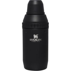 imageStanley Happy Hour Cocktail Shaker Set 20 oz  Bartender Kit for Camping and Travel  Cocktail Drink Mixing Set with 2 Cups  Insulated Stainless Steel  BPAFree  Black 20Matte Black