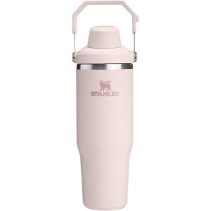 imageStanley IceFlow 20 Fast Flow Tumbler with Handle 30 oz  Twist On Angled Spout Lid  Leakproof Water Bottle  Insulated Stainless Steel  BPAFree  MeadowRose Quartz