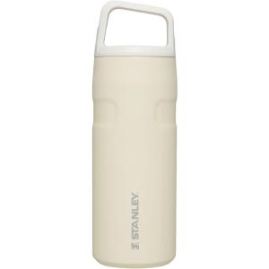 imageStanley IceFlow Cap and Carry Water Bottle  Wide Mouth Twist Lid  Lightweight ampamp Leakproof for Travel ampamp Sports  Insulated Stainless Steel  BPAFreeCream Glimmer