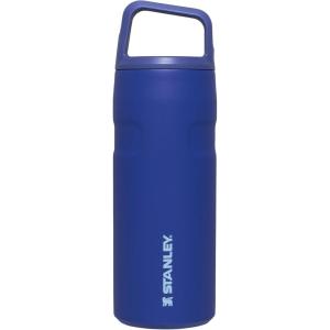 imageStanley IceFlow Cap and Carry Water Bottle  Wide Mouth Twist Lid  Lightweight ampamp Leakproof for Travel ampamp Sports  Insulated Stainless Steel  BPAFreeLapis
