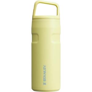 imageStanley IceFlow Cap and Carry Water Bottle  Wide Mouth Twist Lid  Lightweight ampamp Leakproof for Travel ampamp Sports  Insulated Stainless Steel  BPAFreePomelo