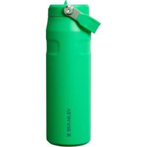 imageStanley IceFlow Flip Straw 20 Water Bottle 24 oz  BuiltIn Straw for Travel and Sports  Lightweight and Leak Resistant  Insulated Stainless Steel  BPAFree  Strawberry CreamMeadow