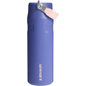 imageStanley IceFlow Flip Straw 20 Water Bottle 24 oz  BuiltIn Straw for Travel and Sports  Lightweight and Leak Resistant  Insulated Stainless Steel  BPAFree  Strawberry CreamExclusive Lupine