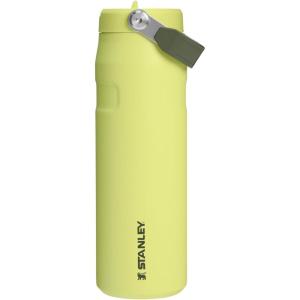 imageStanley IceFlow Flip Straw 20 Water Bottle 24 oz  BuiltIn Straw for Travel and Sports  Lightweight and Leak Resistant  Insulated Stainless Steel  BPAFree  Strawberry CreamSummer Prickly Pear