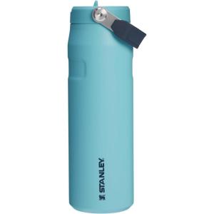 imageStanley IceFlow Flip Straw 20 Water Bottle 24 oz  BuiltIn Straw for Travel and Sports  Lightweight and Leak Resistant  Insulated Stainless Steel  BPAFree  Strawberry CreamSummer Agave