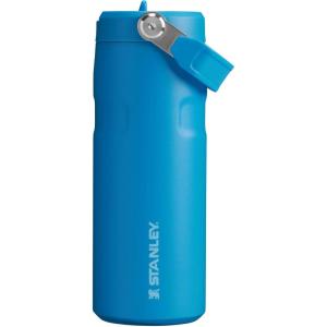 imageStanley IceFlow Flip Straw 20 Water Bottle 24 oz  BuiltIn Straw for Travel and Sports  Lightweight and Leak Resistant  Insulated Stainless Steel  BPAFree  Strawberry CreamAzure