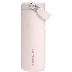 imageStanley IceFlow Flip Straw 20 Water Bottle 24 oz  BuiltIn Straw for Travel and Sports  Lightweight and Leak Resistant  Insulated Stainless Steel  BPAFree  Strawberry CreamRose Quartz