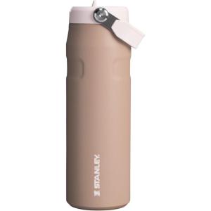 imageStanley IceFlow Flip Straw 20 Water Bottle 24 oz  BuiltIn Straw for Travel and Sports  Lightweight and Leak Resistant  Insulated Stainless Steel  BPAFree  Strawberry CreamAlmond Rose