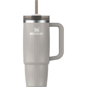 imageStanley Quencher H20 Tumbler with Handle and Straw 40 oz  Flowstate 3Position Lid  Cup Holder Compatible for Travel  Insulated Stainless Steel Cup  BPAFree  Rose Petal ShimmerFluted Ash Gloss