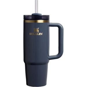 imageStanley Quencher H20 Tumbler with Handle and Straw 40 oz  Flowstate 3Position Lid  Cup Holder Compatible for Travel  Insulated Stainless Steel Cup  BPAFree  Rose Petal ShimmerFluted Twilight