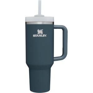 imageStanley Quencher H20 Tumbler with Handle and Straw 40 oz  Flowstate 3Position Lid  Cup Holder Compatible for Travel  Insulated Stainless Steel Cup  BPAFree  Rose Petal ShimmerStormy Sea
