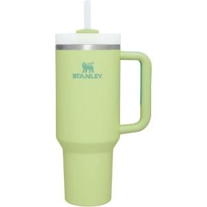 imageStanley Quencher H20 Tumbler with Handle and Straw 40 oz  Flowstate 3Position Lid  Cup Holder Compatible for Travel  Insulated Stainless Steel Cup  BPAFree  Rose Petal ShimmerCitron