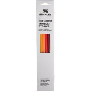 imageStanley Quencher Tumbler Straws  Reusable Replacement Straws for Tumbler with Handle  Stainless Steel Drinking Cup Accessory  BPAFreeRedOrange Multi Pack