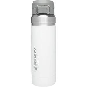 imageStanley Quick Flip GO Water Bottle 24 oz  Push Button Lid  Leakproof and Packable for Travel and Sports  Insulated Stainless Steel  BPAFree  PomeloPolar