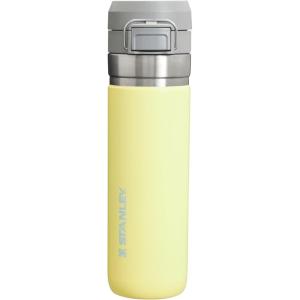 imageStanley Quick Flip GO Water Bottle 24 oz  Push Button Lid  Leakproof and Packable for Travel and Sports  Insulated Stainless Steel  BPAFree  PomeloPomelo