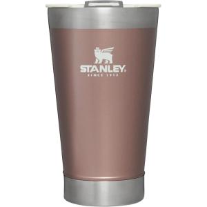imageStanley StayChill Beer Pint 16 oz  Wide Mouth Lid  Builtin Bottle Opener  Beer Tumbler Cup  Insulated Stainless Steel Pint Glass  BPAFree  Rose Quartz GlowRose Quartz Glow