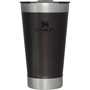 imageStanley StayChill Beer Pint 16 oz  Wide Mouth Lid  Builtin Bottle Opener  Beer Tumbler Cup  Insulated Stainless Steel Pint Glass  BPAFree  Rose Quartz GlowCharcoal Glow