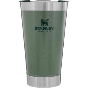 imageStanley StayChill Beer Pint 16 oz  Wide Mouth Lid  Builtin Bottle Opener  Beer Tumbler Cup  Insulated Stainless Steel Pint Glass  BPAFree  Rose Quartz GlowHammertone Green