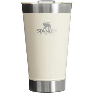 imageStanley StayChill Beer Pint 16 oz  Wide Mouth Lid  Builtin Bottle Opener  Beer Tumbler Cup  Insulated Stainless Steel Pint Glass  BPAFree  Rose Quartz GlowCream Gloss