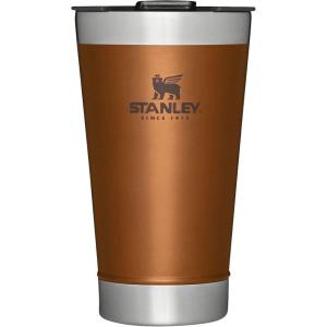 imageStanley StayChill Beer Pint 16 oz  Wide Mouth Lid  Builtin Bottle Opener  Beer Tumbler Cup  Insulated Stainless Steel Pint Glass  BPAFree  Rose Quartz GlowMaple