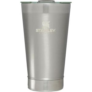 imageStanley StayChill Beer Pint 16 oz  Wide Mouth Lid  Builtin Bottle Opener  Beer Tumbler Cup  Insulated Stainless Steel Pint Glass  BPAFree  Rose Quartz GlowStainless Steel