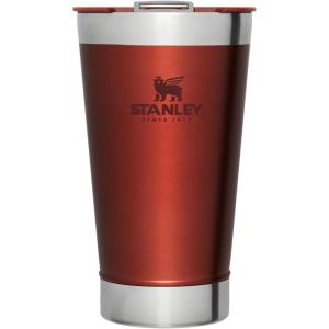 imageStanley StayChill Beer Pint 16 oz  Wide Mouth Lid  Builtin Bottle Opener  Beer Tumbler Cup  Insulated Stainless Steel Pint Glass  BPAFree  Rose Quartz GlowCinnamon Glow
